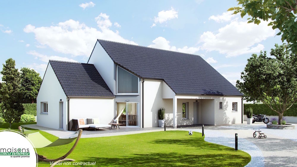 maison contemporaine vitrage en angle