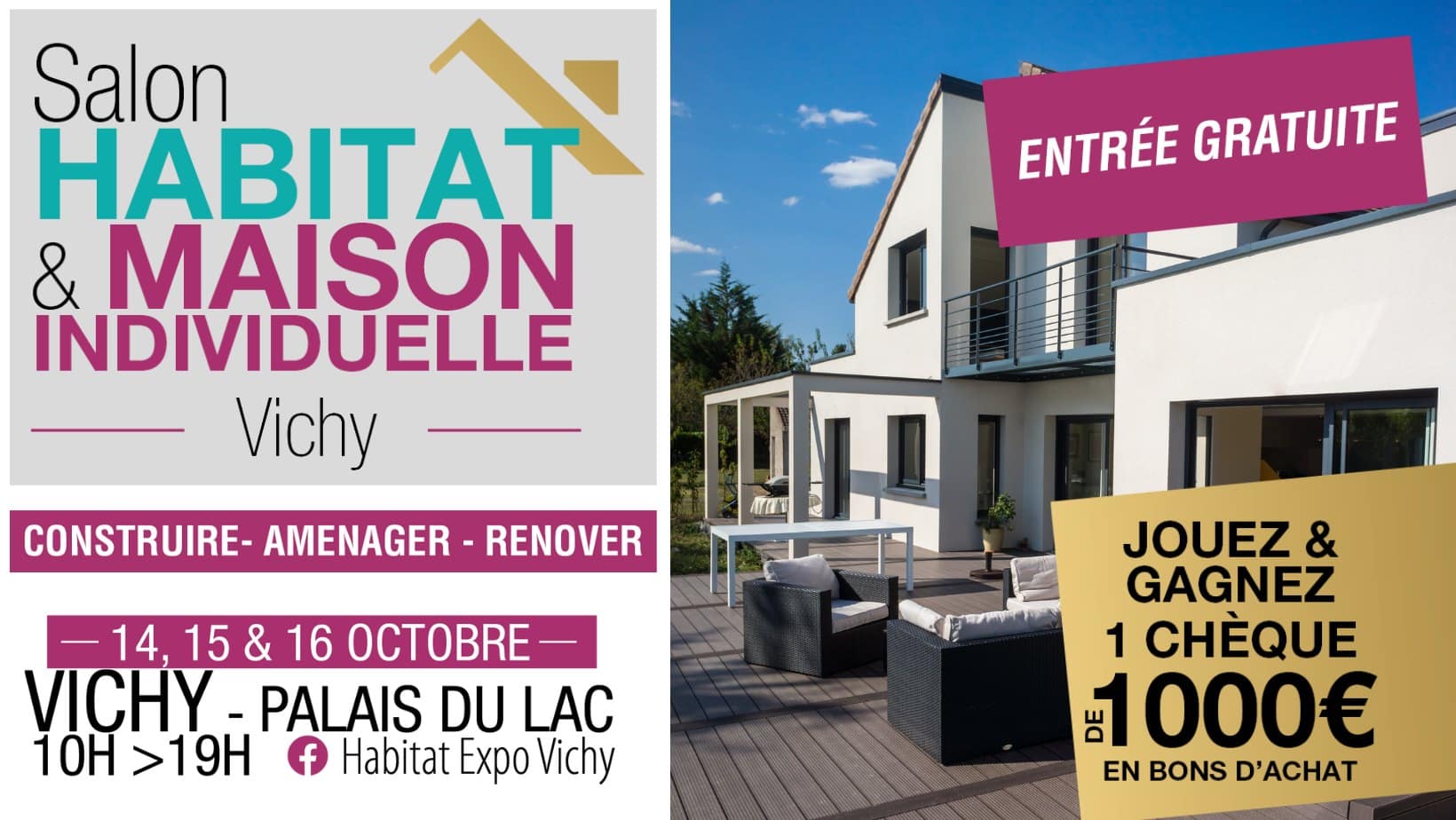 Maisons Cercle Entreprise au Salon de l'Habitat de Vichy 2022