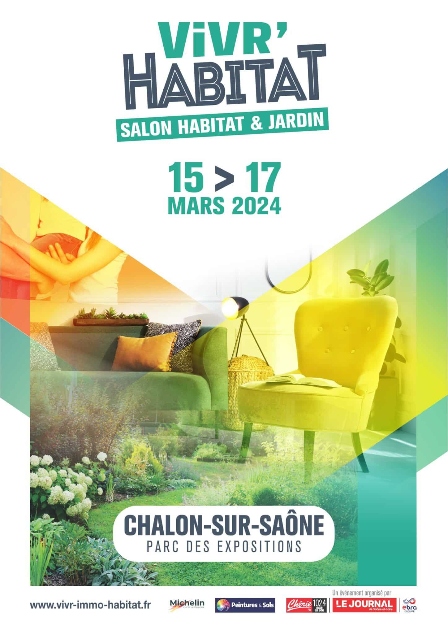 Salon Habitat et Jardin de Chalon-sur-Saône du 15 au 17 mars 2024